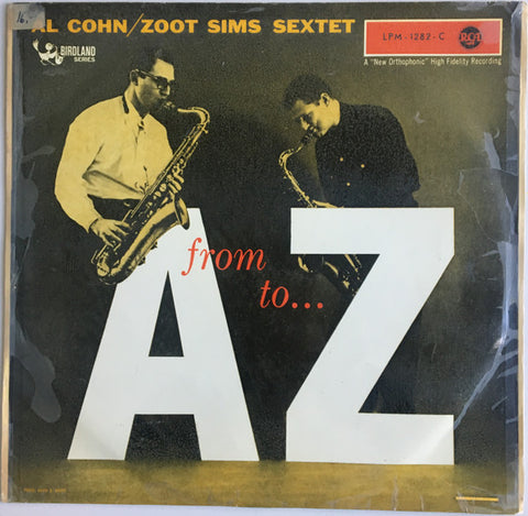 Front cover of Al Cohn-Zoot Sims Sextet – From A To Z, RCA, Germany, 1957
