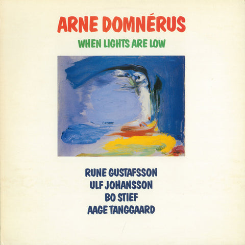 Front cover of Arne Domnérus – When Lights Are Low, Salut, Denmark, 1988
