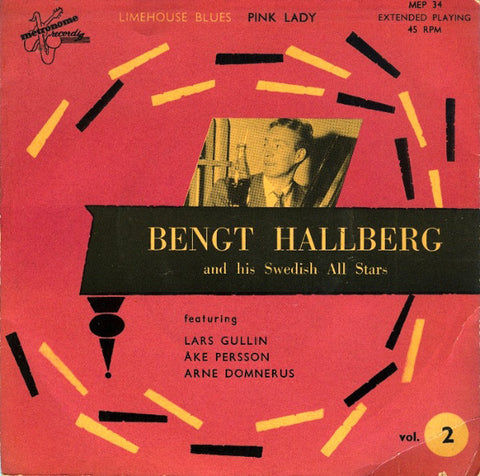 Front cover of Bengt Hallberg And His Swedish All Stars – Vol. 2, Metronome, Sweden, 1954