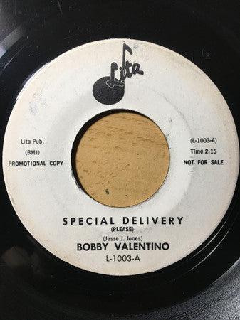Front cover of Bobby Valentino – Special Delivery / How Deep Is The Ocean, Lita, US, 1962