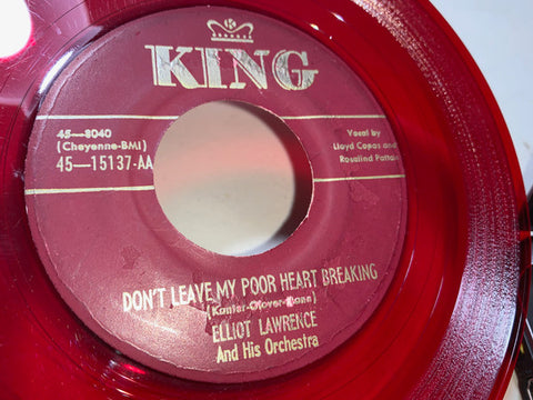 Front cover of Elliot Lawrence And His Orchestra – Lovin' Machine / Don't Leave My Poor Heart Breaking, King Records, US, 1951