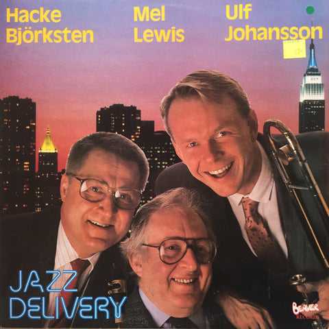 Front cover of Hacke Björksten / Mel Lewis / Ulf Johansson – Jazz Delivery, Beaver Records, Sweden, 1987