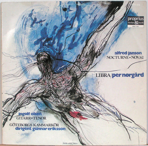 Front cover of Ingolf Olsen, Göteborgs Kammarkör, Per Nørgård, Alfred Janson – Nocturne / November 1962 / Libra, Proprius, Sweden, 1975