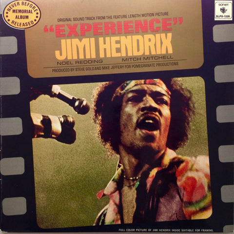 Front cover of Jimi Hendrix – "Experience" - Original Sound Track From The Feature Length Motion Picture, Sonet, Sweden, 1971