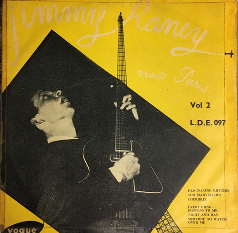 Front cover of Jimmy Raney – Jimmy Raney Visits Paris - Vol. 2, Vogue Records, UK, 1954