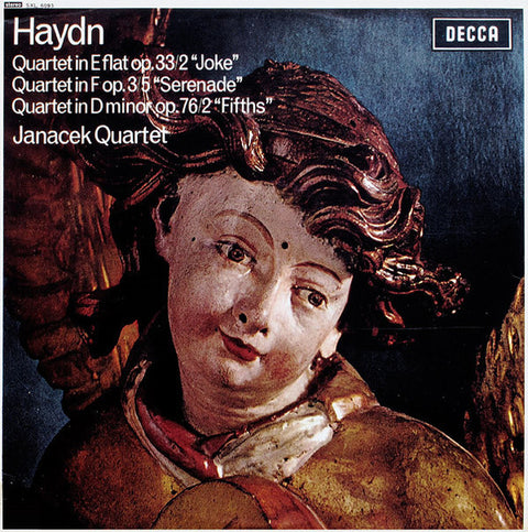 Front cover of Haydn - Janacek Quartet – Quartet In E Flat Op. 33/2 "Joke" / Quartet In F Op. 3/5 "Serenade" / Quartet In D Minor Op. 76/2 "Fifths", Decca, UK