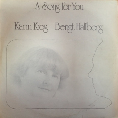 Front cover of Karin Krog, Bengt Hallberg – A Song For You, Phontastic, Sweden, 1977