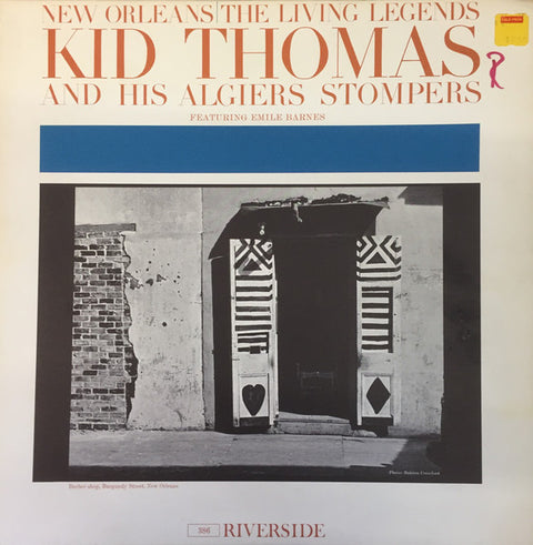 Front cover of Kid Thomas And His Algiers Stompers Featuring Emile Barnes – Kid Thomas And His Algiers Stompers Featuring Emile Barnes, Riverside Records, US, 1960