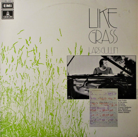 Front cover of Lars Gullin – Like Grass, Odeon, Sweden, 1973
