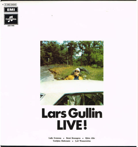 Front cover of Lars Gullin – Live!, Columbia, Sweden, 1969