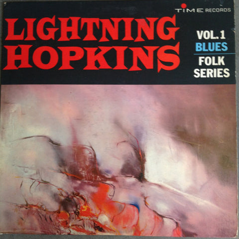 Front cover of Lightning Hopkins – Vol. 1 Blues-Folk Series, Time Records, US, 1962