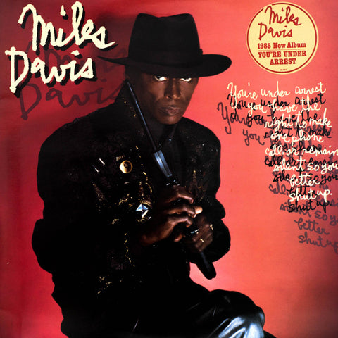 Front cover of Miles Davis – You're Under Arrest, CBS, Europe, 1985
