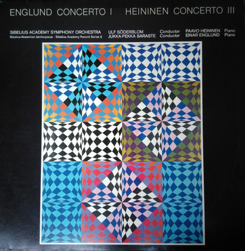 Front cover of Paavo Heininen, Einar Englund – Englund Concerto I, Heininen Concerto III, Sibelius Academy, Finland, 1982