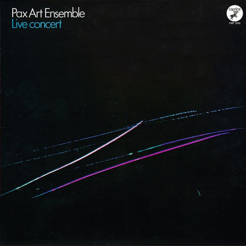 Front cover of Pax Art Ensemble – Live Concert, Caprice Records, Sweden, 1980