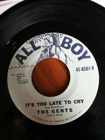 Front cover of The Gents – Golly Golly Dolly, All Boy, US, 1962