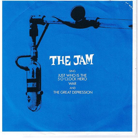 Front cover of The Jam – Just Who Is The 5 O'Clock Hero / War / The Great Depression, Polydor, Netherlands, 1982