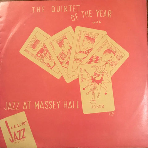 Front cover of The Quintet Of The Year – Jazz At Massey Hall, Jazz Selection, Sweden, 1954