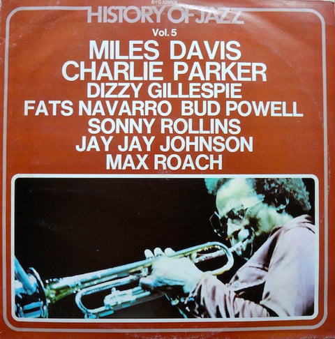 Front cover of Various – History Of Jazz Vol. 5, BYG Records, France