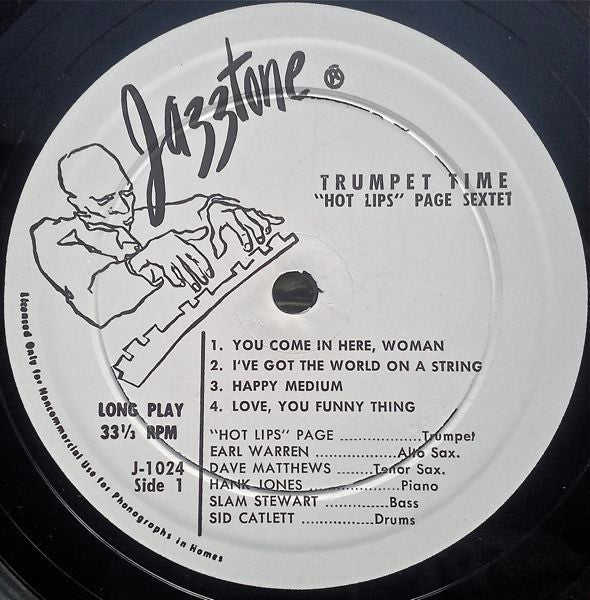 Hot Lips Page Sextet / Buck Clayton All-Stars – Trumpet Time, image 3