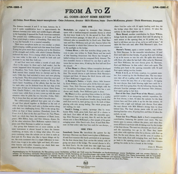 Al Cohn-Zoot Sims Sextet – From A To Z, image 2