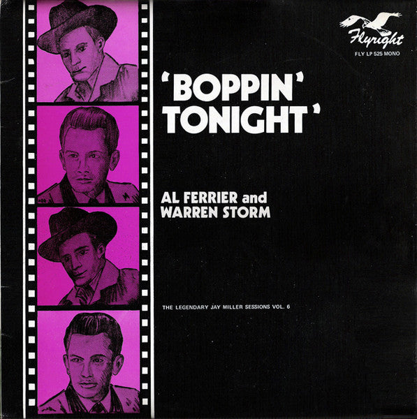 Front cover of Al Ferrier And Warren Storm – Boppin' Tonight, Flyright Records, UK, 1977