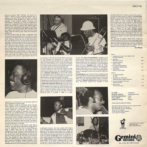 Al Grey & Bjarne Nerem – Al Meets Bjarne, image 2