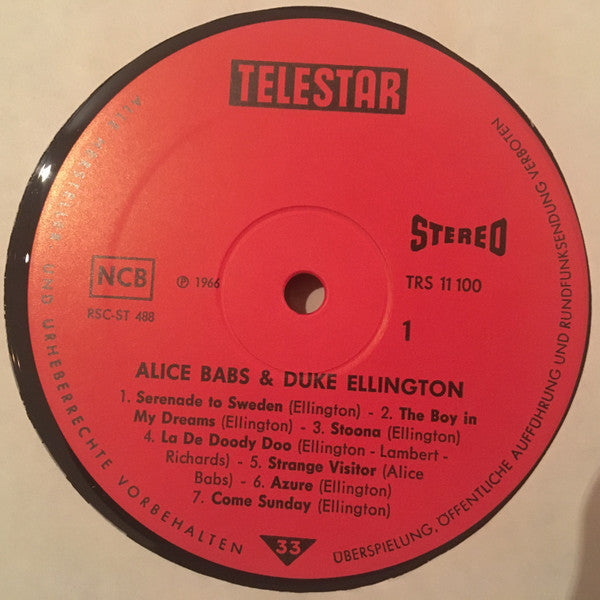 Alice Babs & Duke Ellington – Serenade To Sweden, image 3