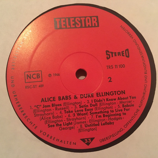 Alice Babs & Duke Ellington – Serenade To Sweden, image 4