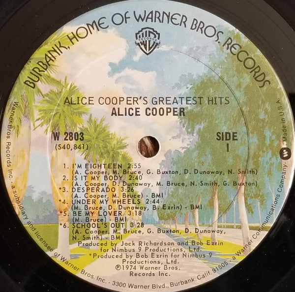 Alice Cooper – Alice Cooper's Greatest Hits, image 3