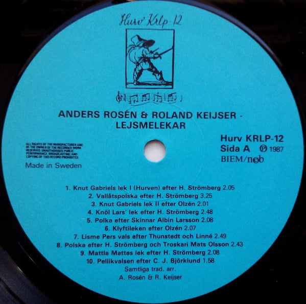 Anders Rosén & Roland Keijser – Lejsmelekar, image 3