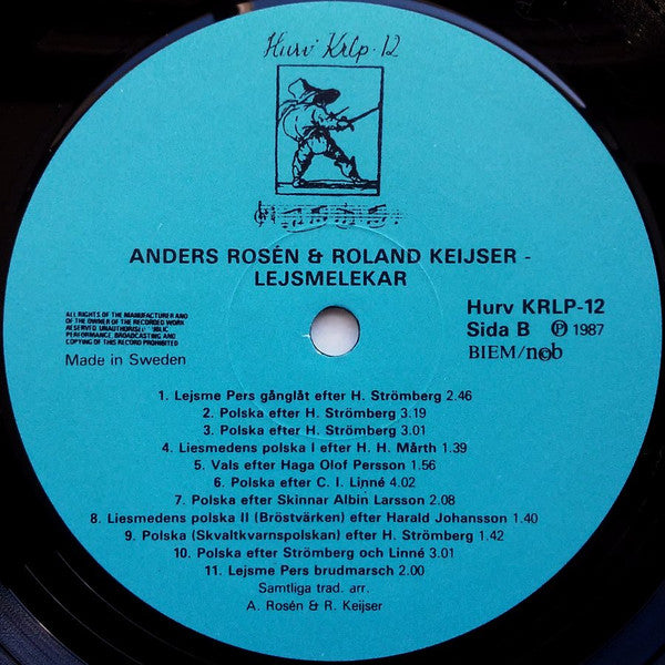 Anders Rosén & Roland Keijser – Lejsmelekar, image 4