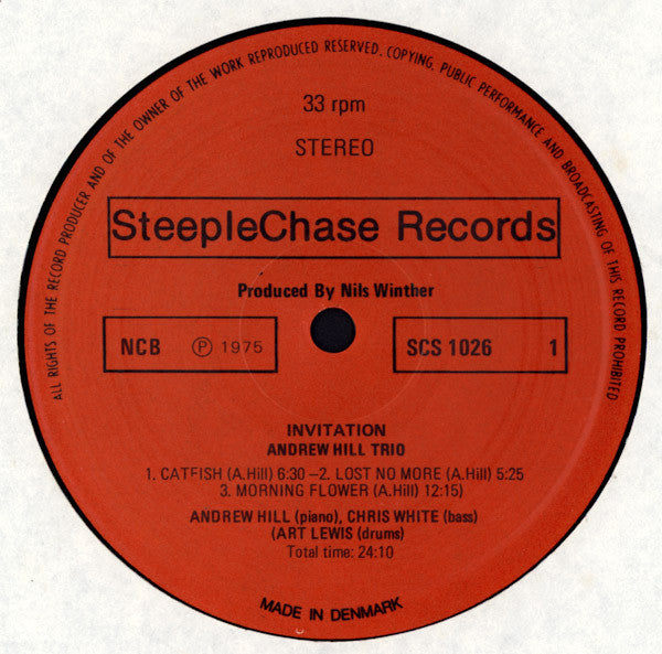 Andrew Hill Trio – Invitation, image 3