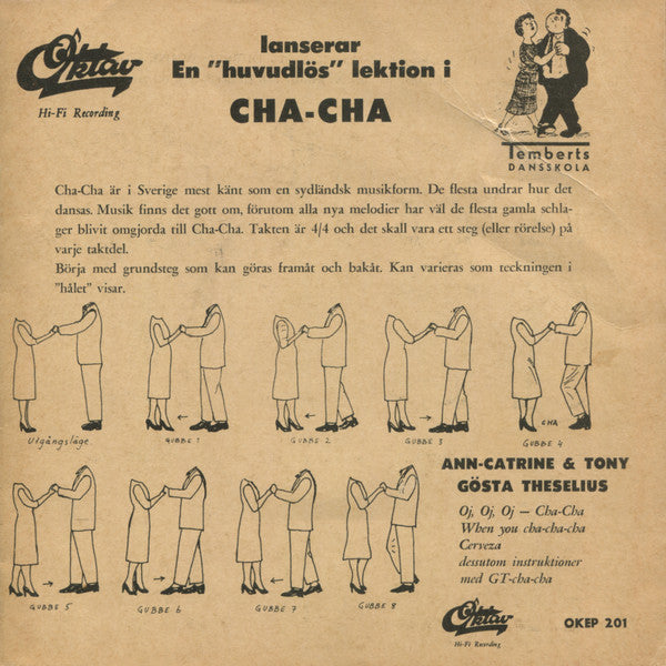 Front cover of Ann-Catrine & Tony – G. T. Cha-Cha, Oktav, Sweden