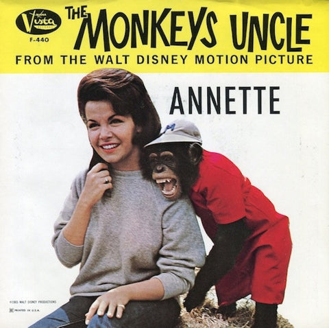 Front cover of Annette – The Monkey's Uncle, Buena Vista Records, US, 1965