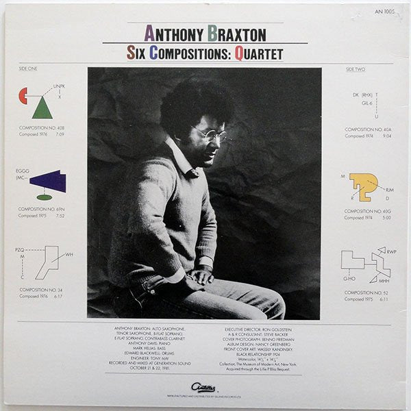 Anthony Braxton – Six Compositions: Quartet, image 2