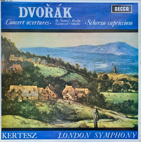 Front cover of Dvořák, Kertesz, London Symphony – Concert Overtures ∙ Scherzo Capriccioso, Decca, UK