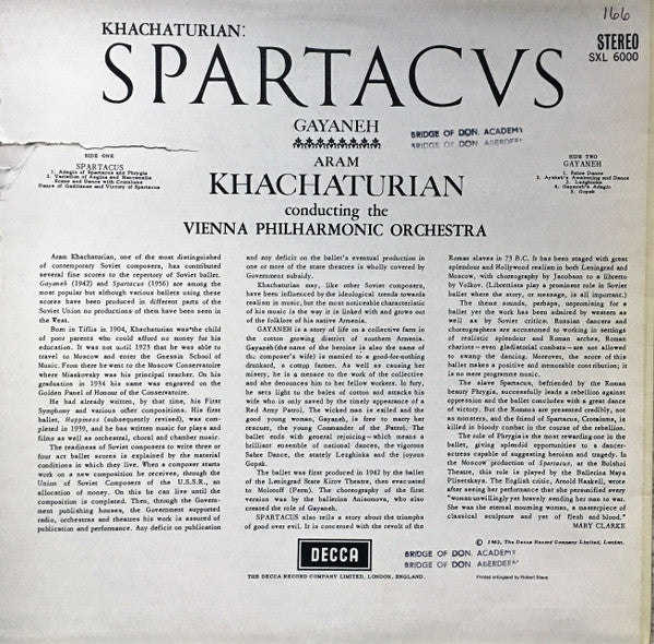Khatchaturian - Vienna Philharmonic · Khatchaturian – Spartacus / Gayaneh, image 2