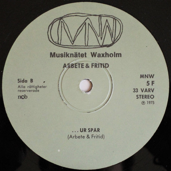 Arbete & Fritid – Ur Spår!, image 4