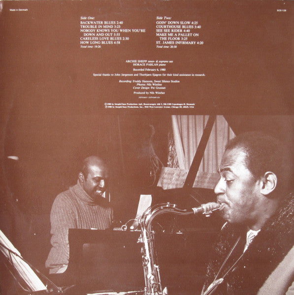Archie Shepp & Horace Parlan – Trouble In Mind, image 2