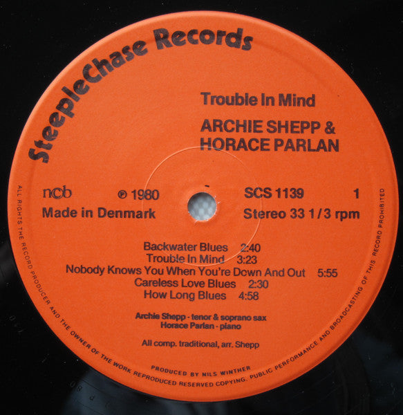 Archie Shepp & Horace Parlan – Trouble In Mind, image 3