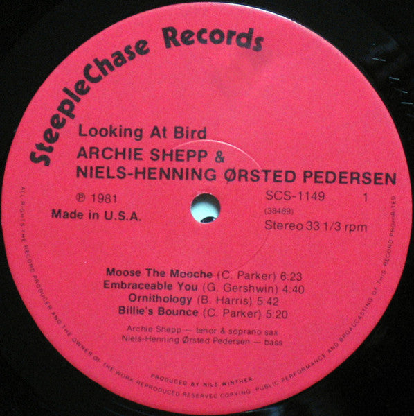Archie Shepp & Niels-Henning Ørsted Pedersen – Looking At Bird, image 3