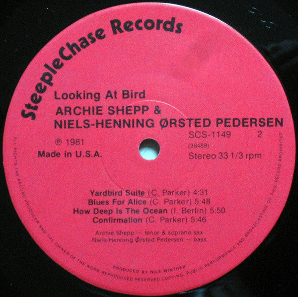 Archie Shepp & Niels-Henning Ørsted Pedersen – Looking At Bird, image 4