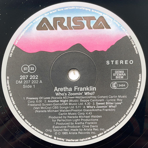Aretha Franklin – Who's Zoomin' Who?, image 3