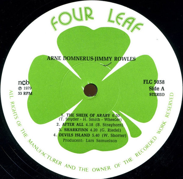 Arne Domnérus Kvintett Featuring Jimmy Rowles – The Sheik, image 3