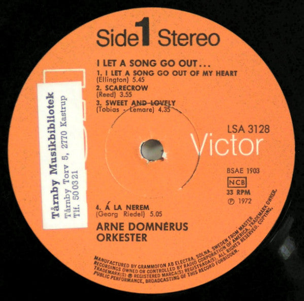 Arne Domnérus Orkester – I Let A Song Go Out..., image 3