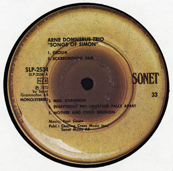 Arne Domnérus 3 – Songs Of Simon, image 3