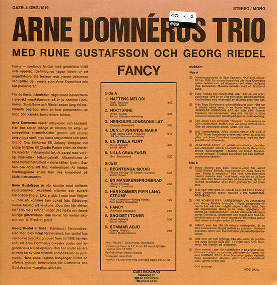 Arne Domnérus Trio – Fancy, image 2