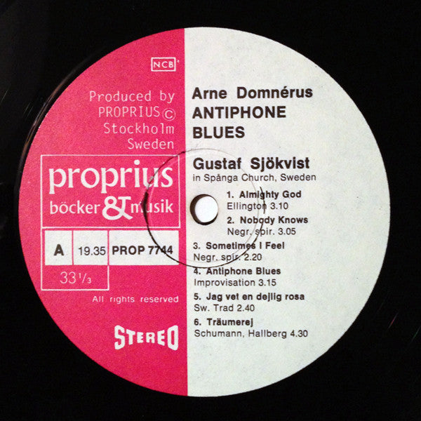 Arne Domnérus With Gustaf Sjökvist – Antiphone Blues, image 3