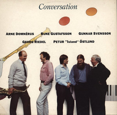 Front cover of Arne Domnérus, Rune Gustafsson, Gunnar Svensson, Georg Riedel, Petur "Island" Östlund – Conversation, Polar, Sweden, 1983