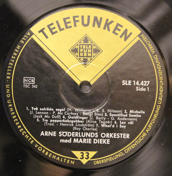 Arne Söderlunds Orkester Med Marie Dieke – Arne Söderlunds Orkester Med Marie Dieke, image 3